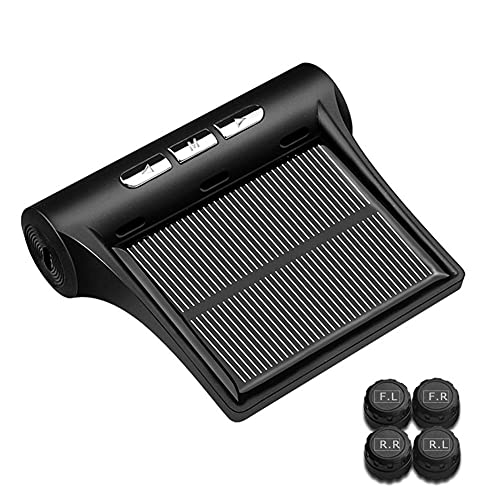 Negotrztna TPMS タイヤ空気圧モニター 空気圧/温度即時監視 太陽エネルギー/USBダブル充電 振動検知機能 気圧温度 即時監視 LEDディスプレイ 4外部センサー 取り付け簡単 プレゼント